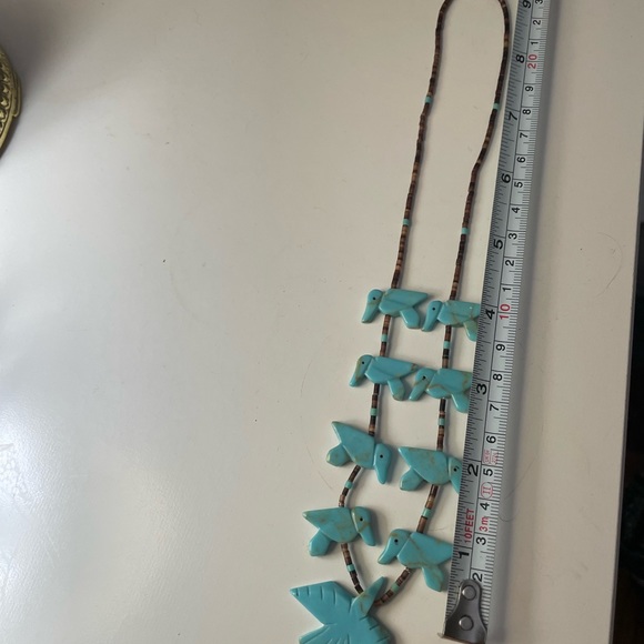 Turquoise Zuni Heishi necklace - Picture 6 of 8